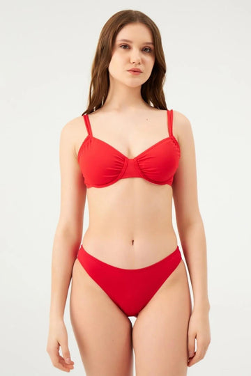 Eros 824 Kırmızı 4 Cm Orta Kenar Bikini Altı