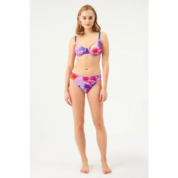 Eros 1096 Mor Balenli Toparlayıcı Bikini Takımı