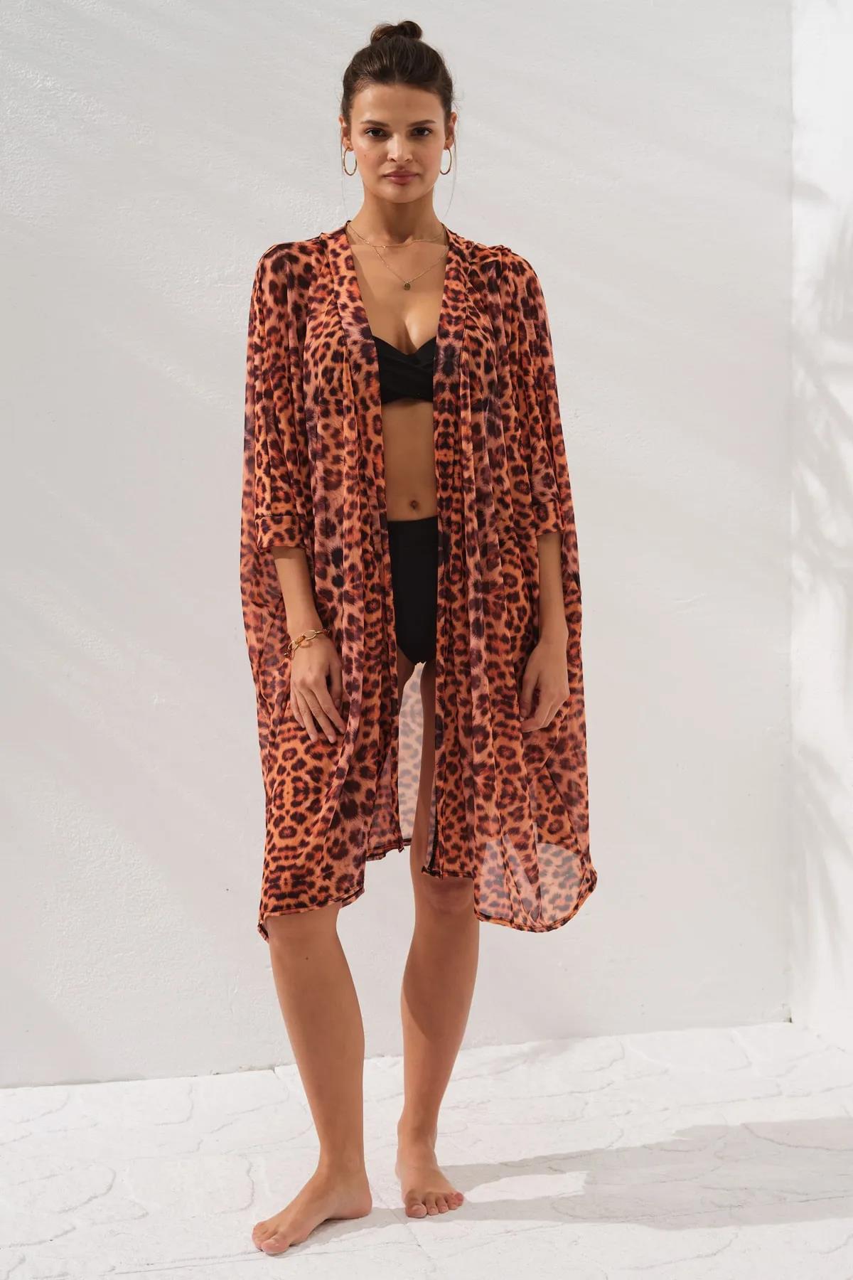 Pierre Cardin 231810 Leopar Tunik Pareo