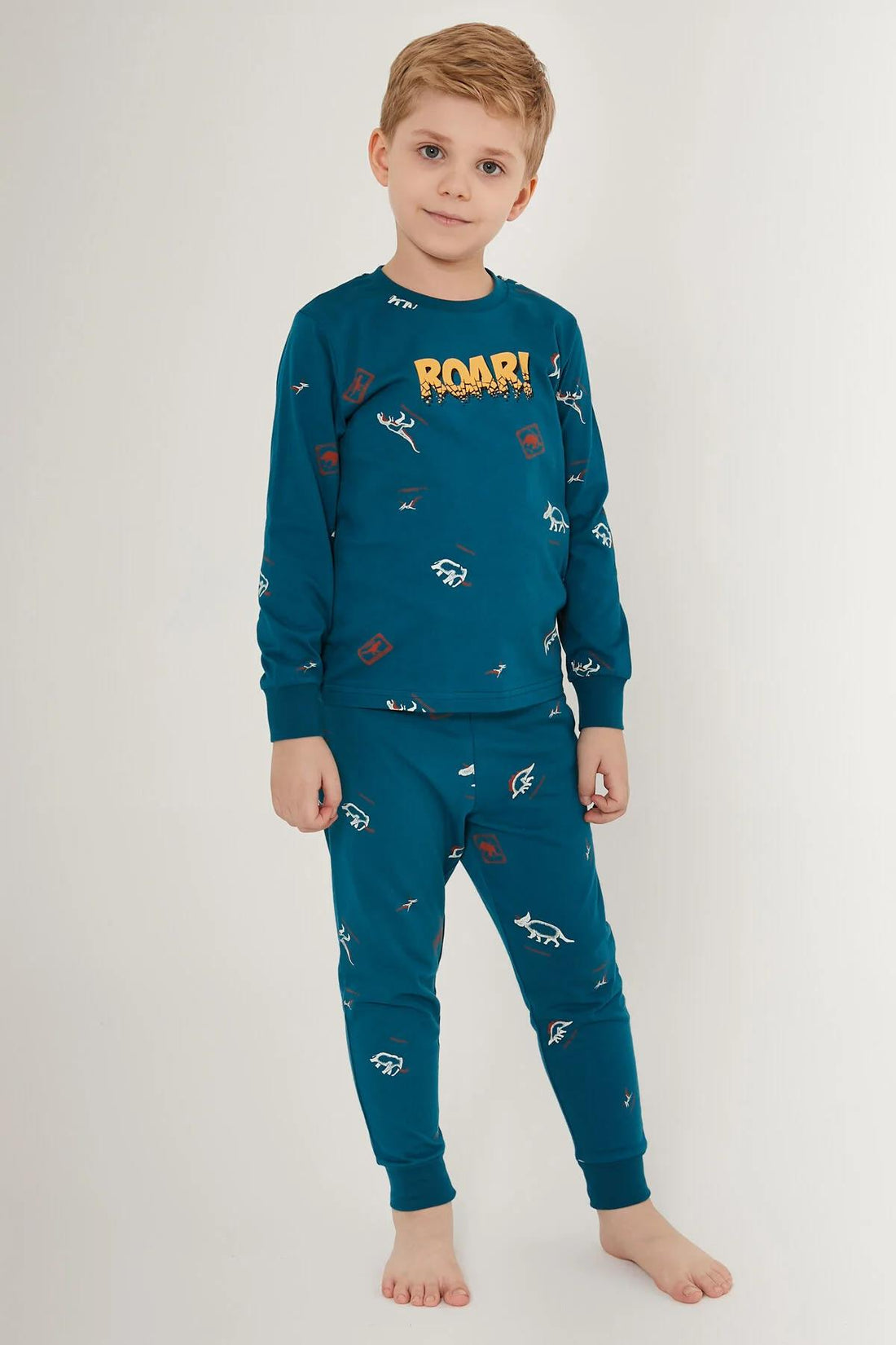 Roly Poly 3222 Petrol Renk Erkek Çocuk Pijama Takımı