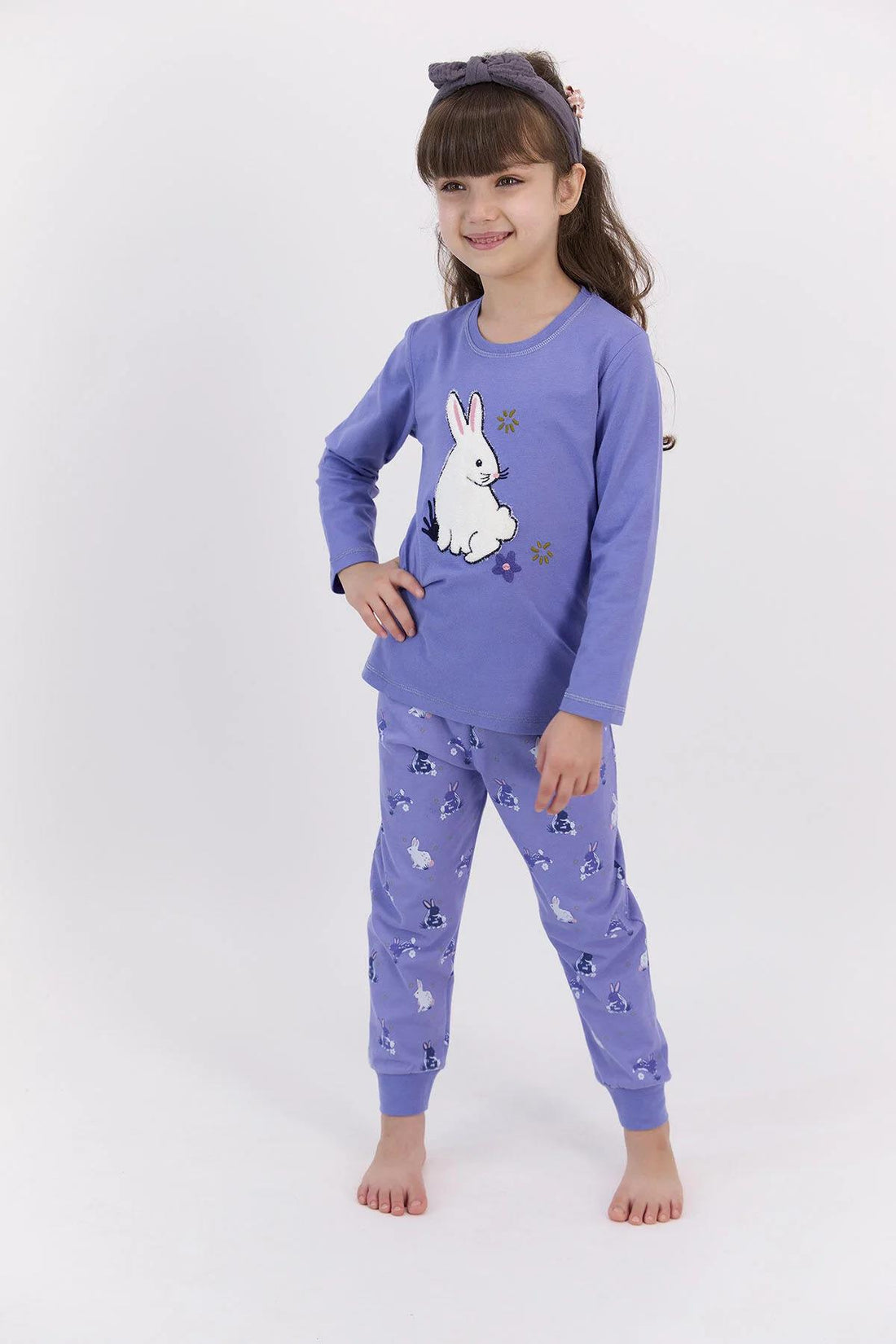 Roly Poly 2572 İndigo Renk Kız Çocuk Pijama Takımı