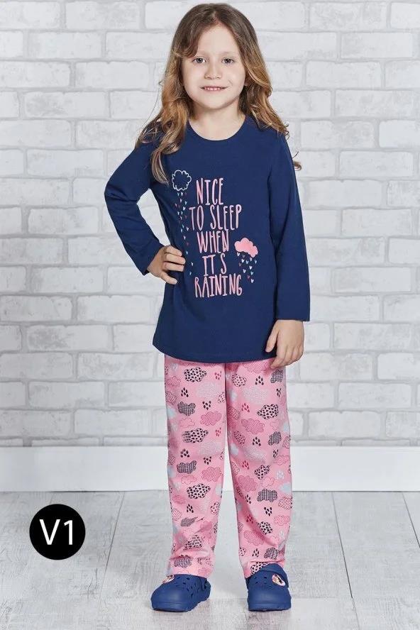 Roly Poly 2164 Lacivert Renk Kız Garson Pijama Takımı